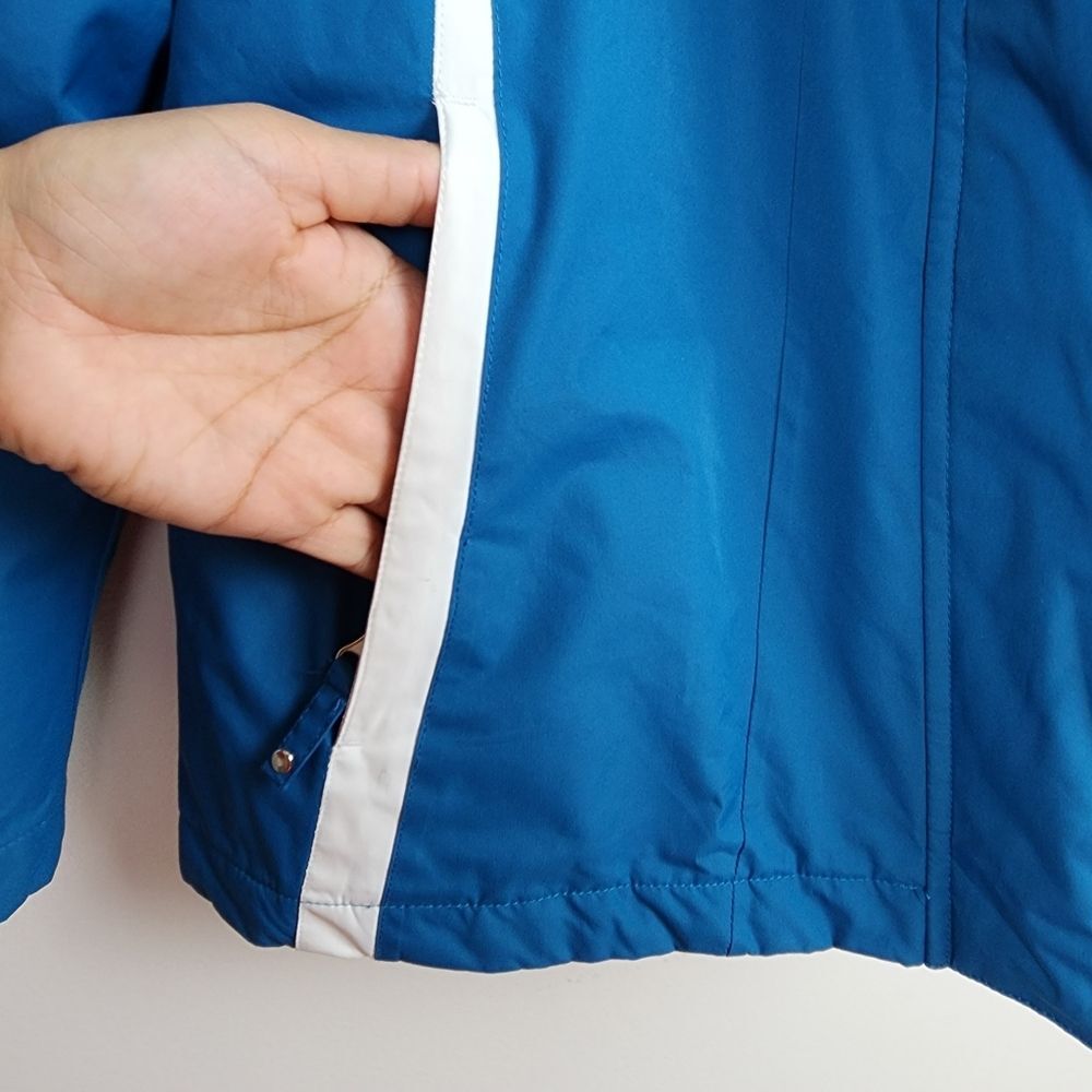 Aspen 3-in-1 Parka Jacket Women's Large Turquoise Blue Gorpcore Hooded Windbreak - Picture 11 of 16